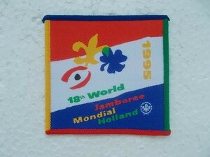 1995年 ボーイスカウト 第18回世界スカウトジャンボリー ワッペン/日本連盟オランダ ガールスカウト バッジ パッチ ①v82