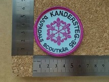 ジュパダールスカウトDJUPADALS SCOUTKAR KANDERSTEG-95 ボーイスカウト ワッペン/スウェーデン北欧BOY SCOUTパッチ刺繍バッジ v84_画像7