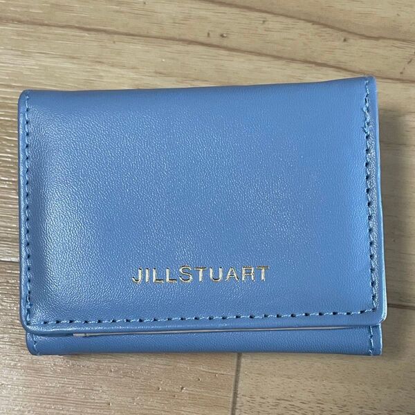 未使用品☆JILLSTUART ジルスチュアート☆三つ折財布 ミニウォレット ブルー 水色 sweet 付録 ムック コンパクト