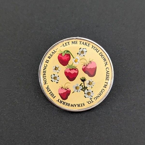 STRAWBERRY FIELDS... ピンバッジ N67-12 ビートルズ