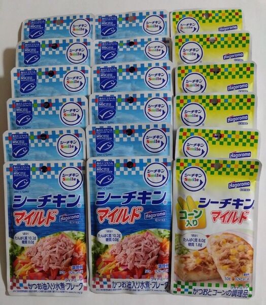 はごろもフーズ シーチキン 18個セット(シーチキン マイルド 50g×12個 シーチキン マイルド コーン入り 50g×6個)