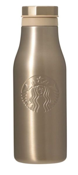 スターバックスコーヒー ステンレスロゴボトルゴールド473ml スタバ ステンレスボトル 水筒 STARBUCKS
