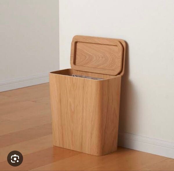 無印 木製 オーク 角形ゴミ箱 廃盤品 ごみ箱