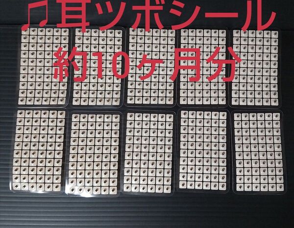 ♪耳ツボシール 約10ヶ月分(600個) /粒の大きさ約1.8~2mmダイエット