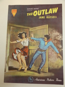 28885『ならず者』B5判パンフ　ジェーン・ラッセル　ジャック・ビューテル　トーマス・ミッチェル　ハワード・ヒューズ
