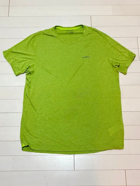 パタゴニア ナイントレイルズシャツ Men’s L グリーン