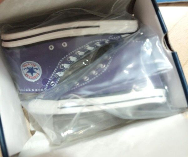 コンバース ミニフィギュア コレクション CONVERSE ガチャ ガシャポン ミニチュア グレープ 紫