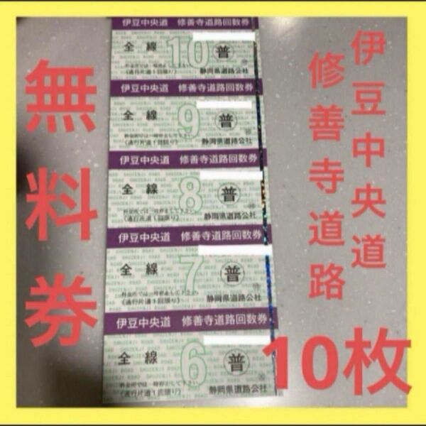 【新品】【お値下げ不可商品】伊豆中央道 修善寺道路通行券【10枚】