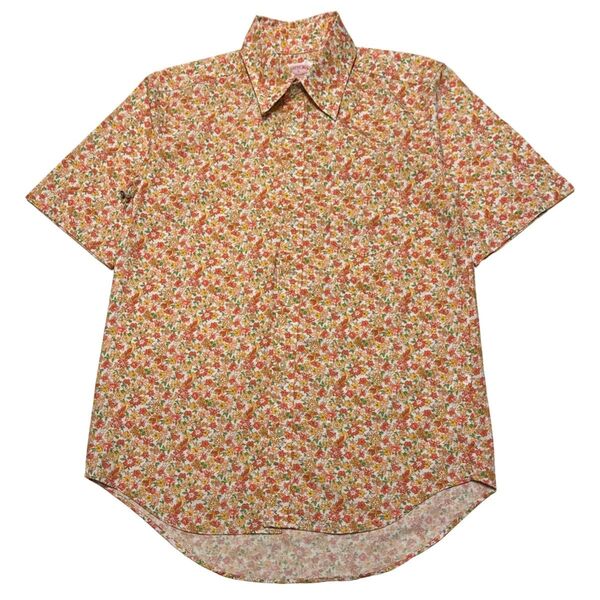 LOWRYS FARM ローリーズファーム 半袖シャツ 柄シャツ 総柄 花柄 L