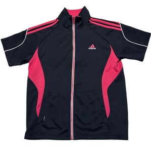 adidas アディダス 半袖 ジャージジャケット M