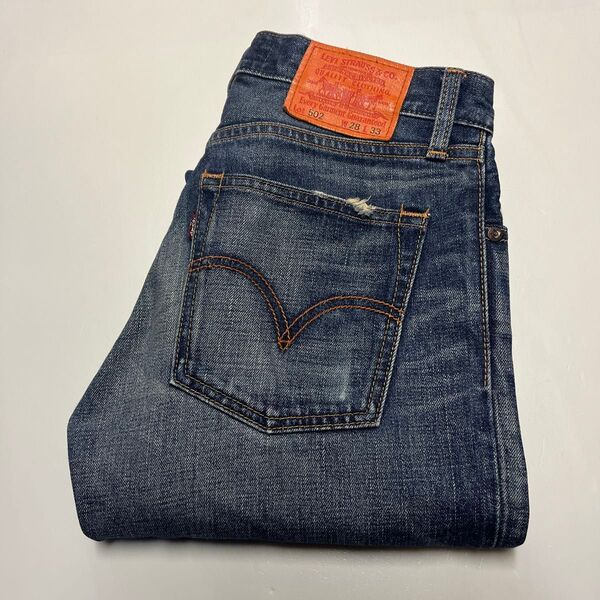 Levi’s リーバイス 502 ストレートジーンズ デニムパンツ OL502-0011 W28 L33
