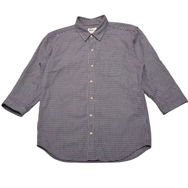 THE SHOP TK MIXPICE ザ ショップ ティーケー 七分袖シャツ ギンガムチェック L