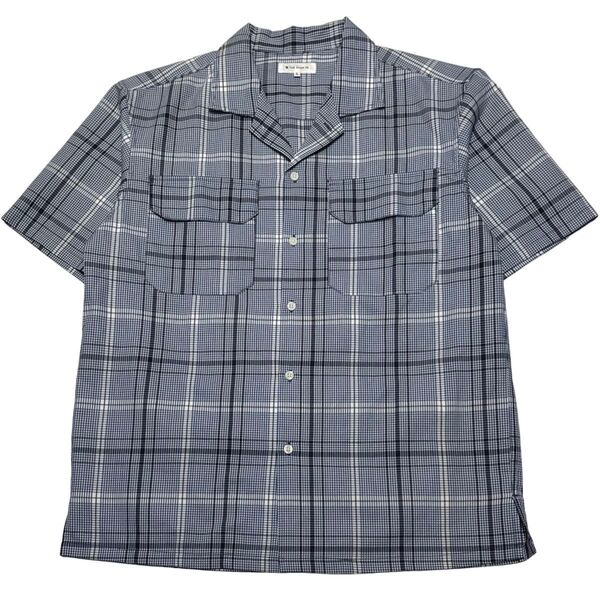 THE SHOP TK ザ ショップ ティーケー 半袖オープンカラーシャツ チェック L