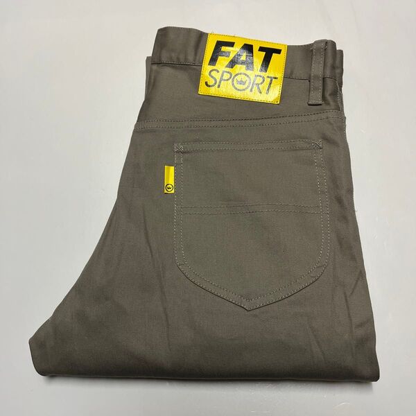 FAT SPORT エフエーティー ストレッチスキニーパンツ チノパン ベージュ L