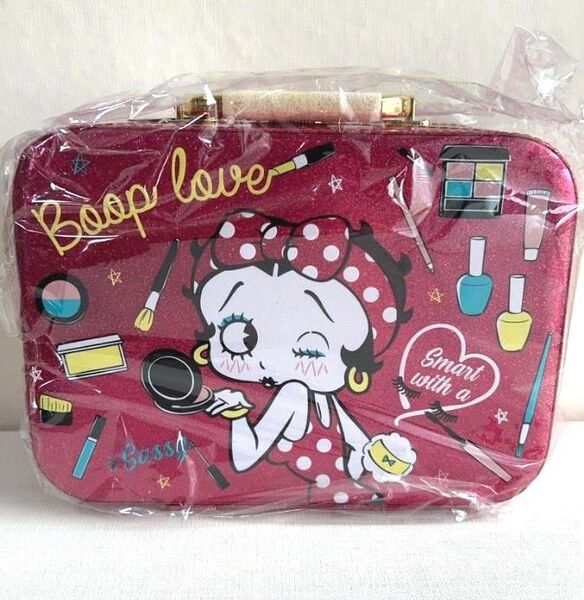 ベティブープ キラキラバニティバッグ ピンク 化粧品 収納 メイクボックス 小物入れ Betty Boop プライズ品