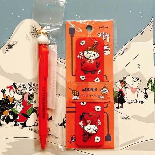 ムーミンバレーパーク限定 のっかりボールペン リトルミイ マルチバンド