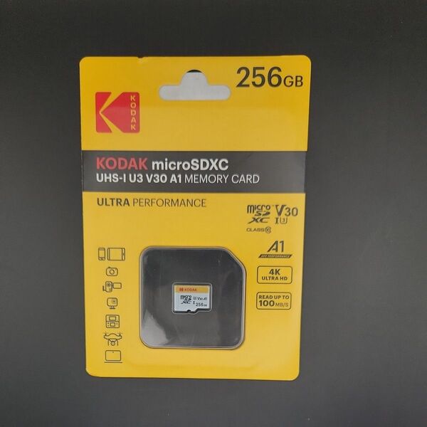 【新品未開封】KODAK microSDXCカード 256GB UHS-I U3 V30 A1