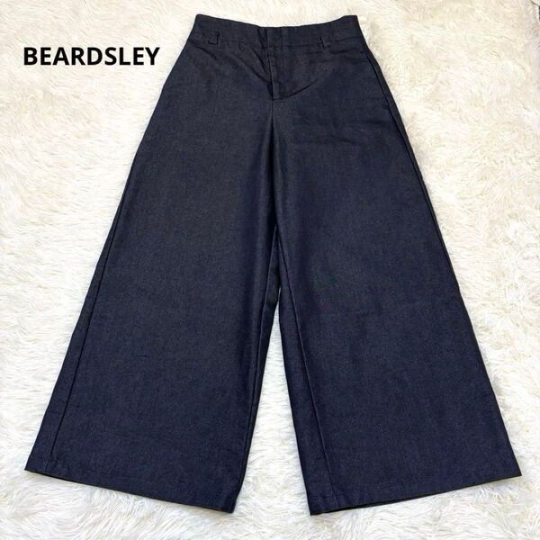 BEARDSLEY ビアズリー デニム ワイドパンツ インディゴ フリーサイズ