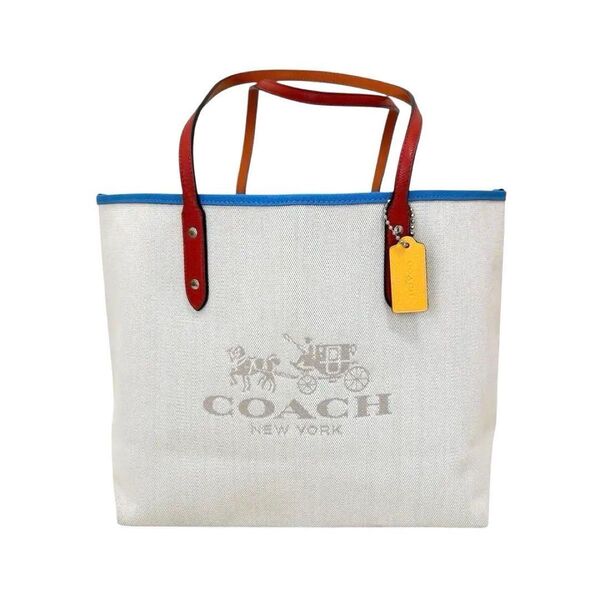 coach コーチ ファブリックシティ トートバッグ 大容量 肩がけ ショルダー キャンバス レザー