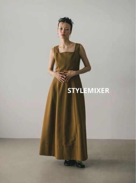 STYLEMIXER スタイルミキサー カーブネックステッチ ワンピース 新品 未使用