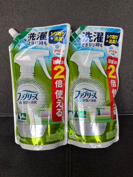 ファブリーズ W 除菌・消臭 ほのかな緑茶の香り 640ml 詰め替え用 2個セット