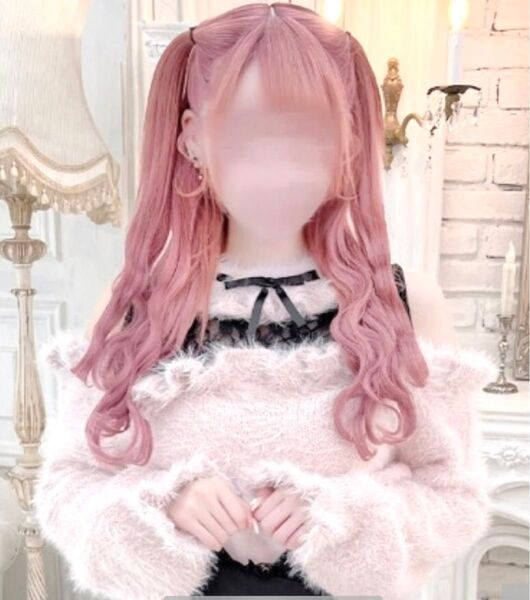新品 イモちゃん × Lily Merry ニットプルオーバー ピンク Lサイズ オフショル オフショルダー ふわふわ 地雷チャン
