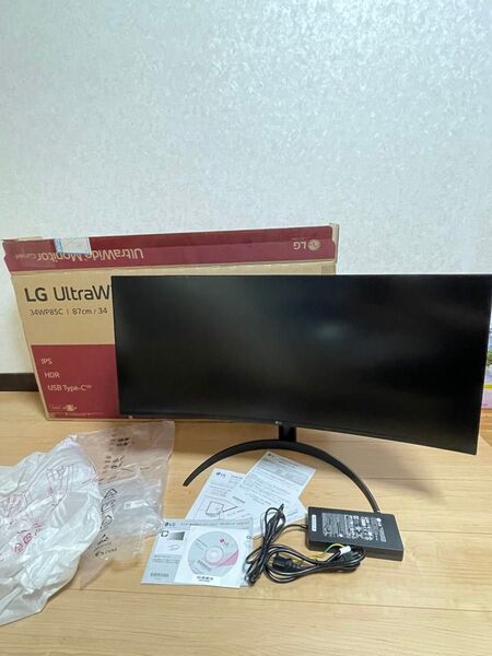 LGモニター 34WP85C-B 34インチ/曲面ウルトラワイド Type-C