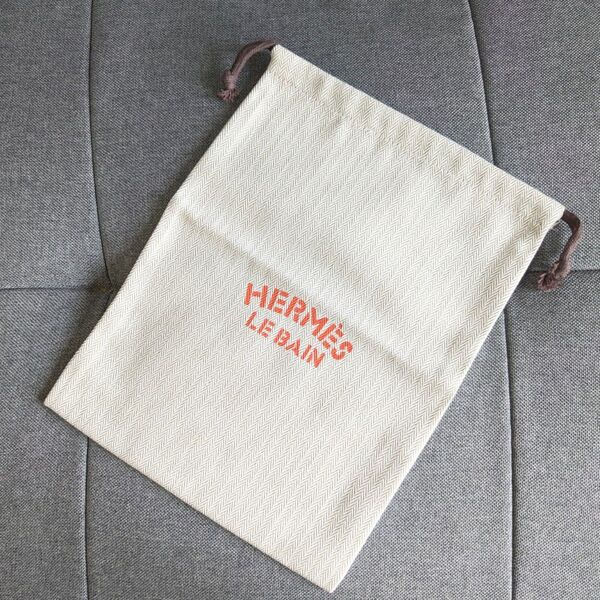未使用品 HERMES エルメス 非売品 LE BAIN ルバン 巾着 ポーチ