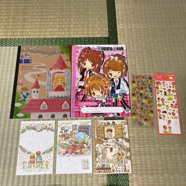 平成レトロ 平成女子 ノート 自由帳 シール ポストカード 懐かしい かわいい