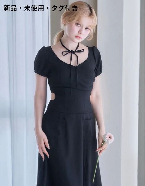 andmary Sara cachecoeur dress アンドマリー 黒龍ありま ブラック ワンピース ドレス イベント
