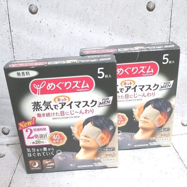 めぐりズム 蒸気でホットアイマスク FOR MEN 無香料