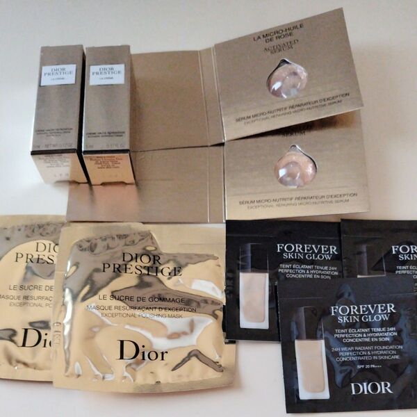 DIOR PRESTIGE LA CREME リッシュN クリーム ルゴマージュ(洗顔料) マイクロユイルドローズセラム 他