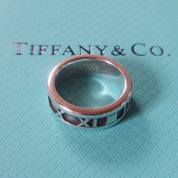 美品 Tiffany&Co. ティファニーアンドコー リング アトラス 8.5号 シルバー925 指輪