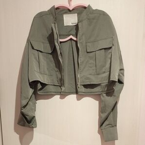 &g’aime ジャケット ジップアップ ミリタリー