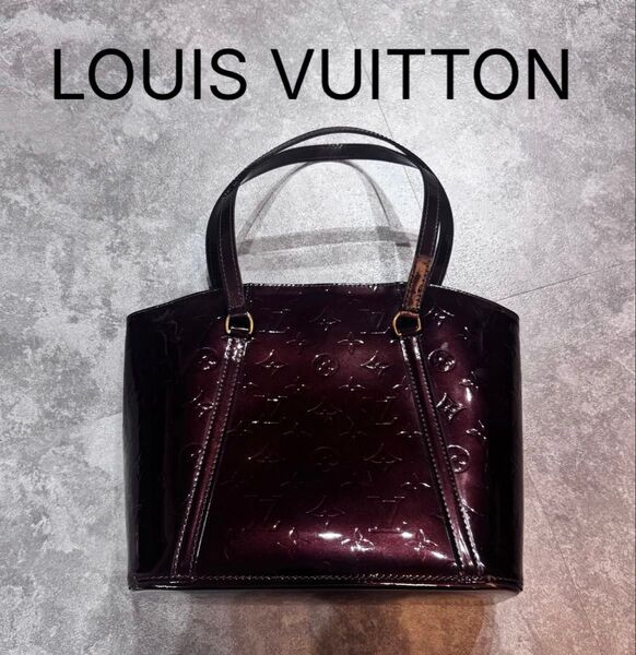 LOUIS VUITTON ルイヴィトン ヴェルニ アヴァロンMM M91567 アマラント トートバッグ