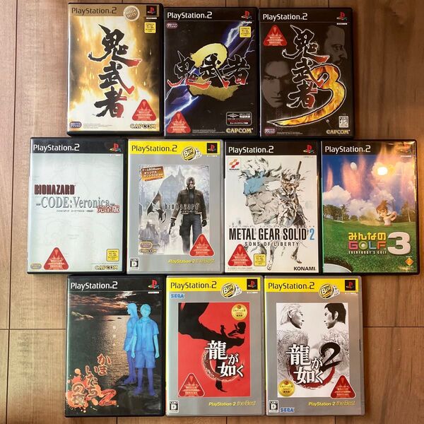 PS2 ゲームソフト 10作品まとめ売り
