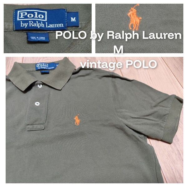 POLO by RALPH LAUREN M ポロシャツ 半袖ポロシャツ 90s ラルフローレン Ralph Lauren カーキ