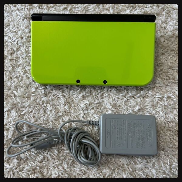IPS 充電器付!Nintendo new3DS LL ライム ブラック