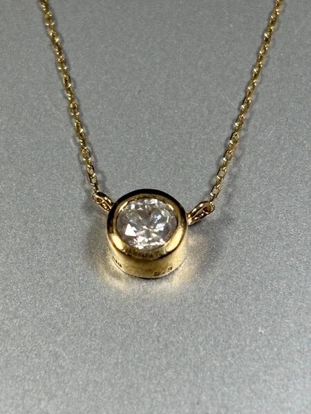 (608)【天然ダイヤ0.3ct】K18ネックレス