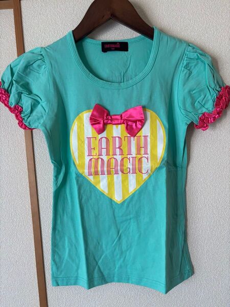 アースマジック リボンフリルTシャツ150