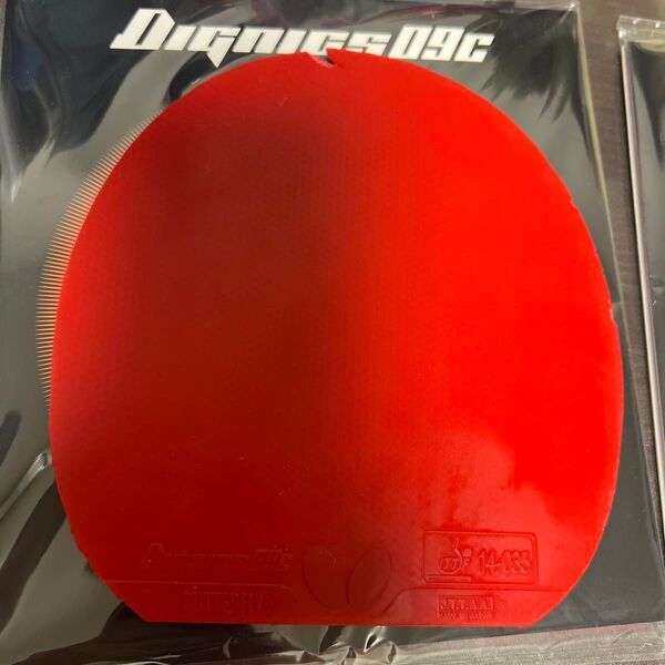 卓球ラバー DIGNICS09C ディグニクス09c BUTTERFLY 赤 レッド 特厚