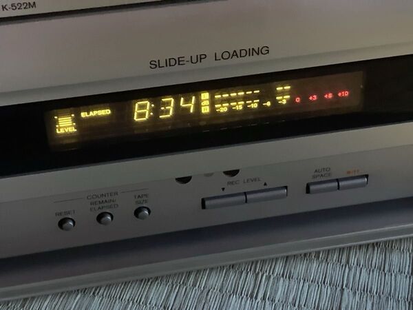 トレイ不具合の修理終わりました(汗★ONKYO カセットデッキ「K-522M」★トレイゴムベルト交換済み★再生動作確認済★本体のみ