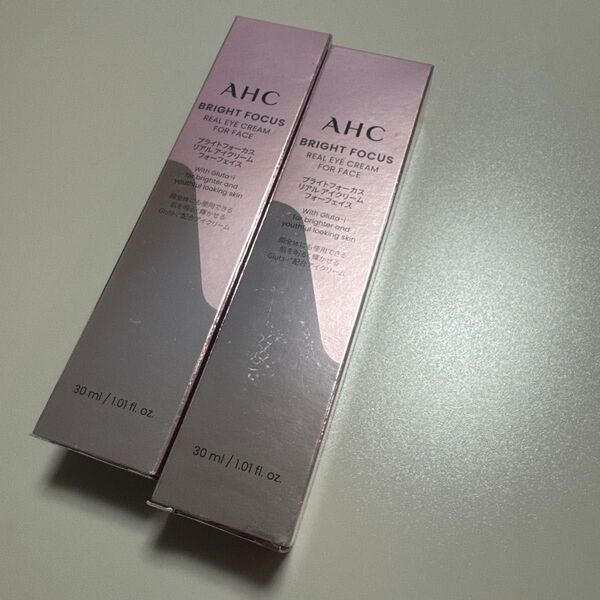 AHCブライトフォーカス リアル アイクリーム フォーフェイス 目元ケア30ml 2本