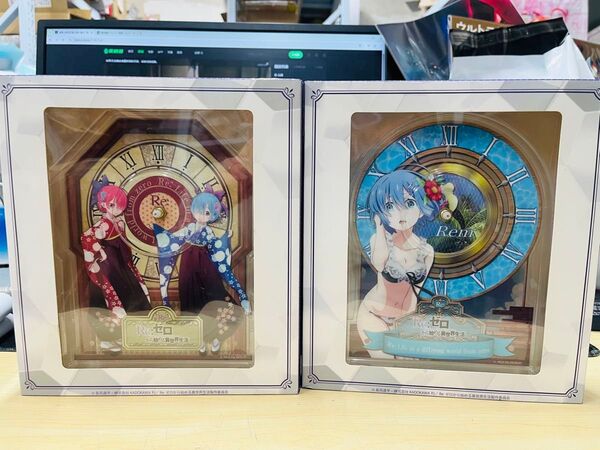 リゼロ アクリルクロック Rem スタンド付き時計 2点