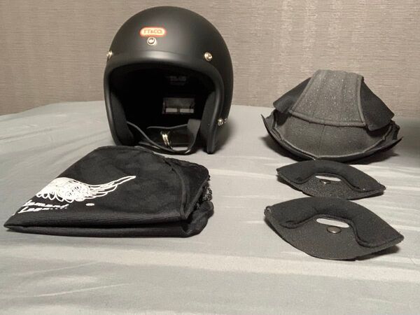 【S&M内装】TT&CO スーパーマグナム マットブラック ヘルメット