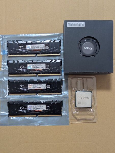 【セット販売】AMD Ryzen 5 3600 + DDR4-3200 32GB + Wraith Stealth