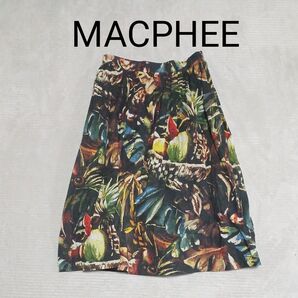 【78】MACPHEE◆ボタニカル柄スカート