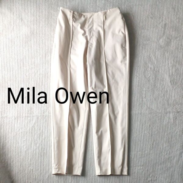 【95】Mila Owen ◆テーパード型センタープレスパンツ