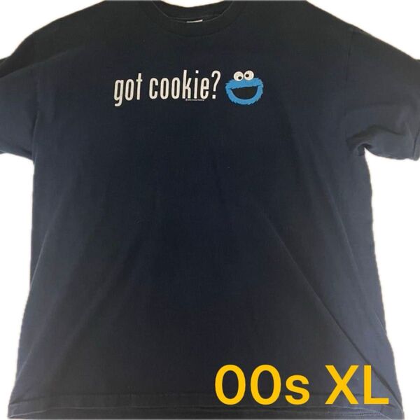 Vintage got cookie cookie monster XL クッキーモンスター セサミストリート Y2K