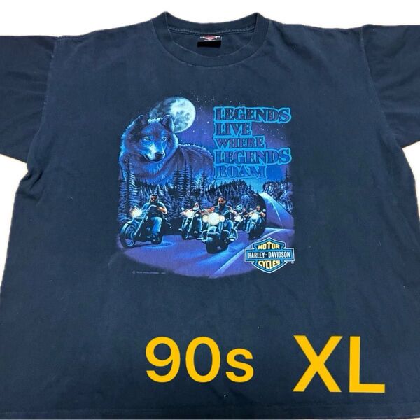 Vintage Harley Davidson ハーレー ウルフ wolf 90s XL